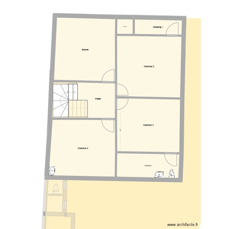 Maison Naomiv 2.0. Plan de 16 pièces et 161 m2