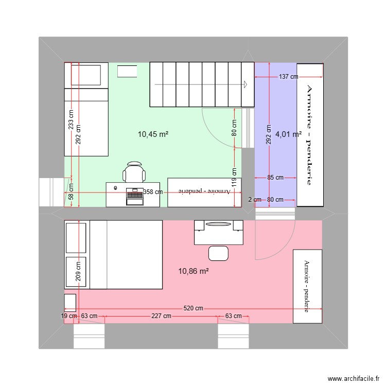 1er aménagé maison Cité Henri. Plan de 0 pièce et 0 m2