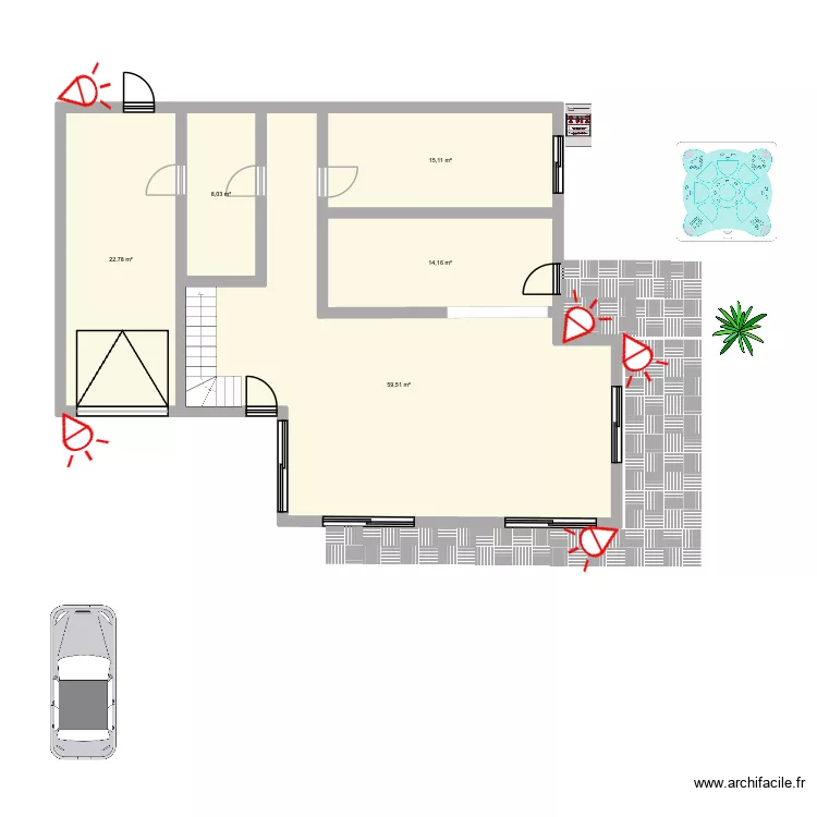 LAURENT Fred et Joss. Plan de 