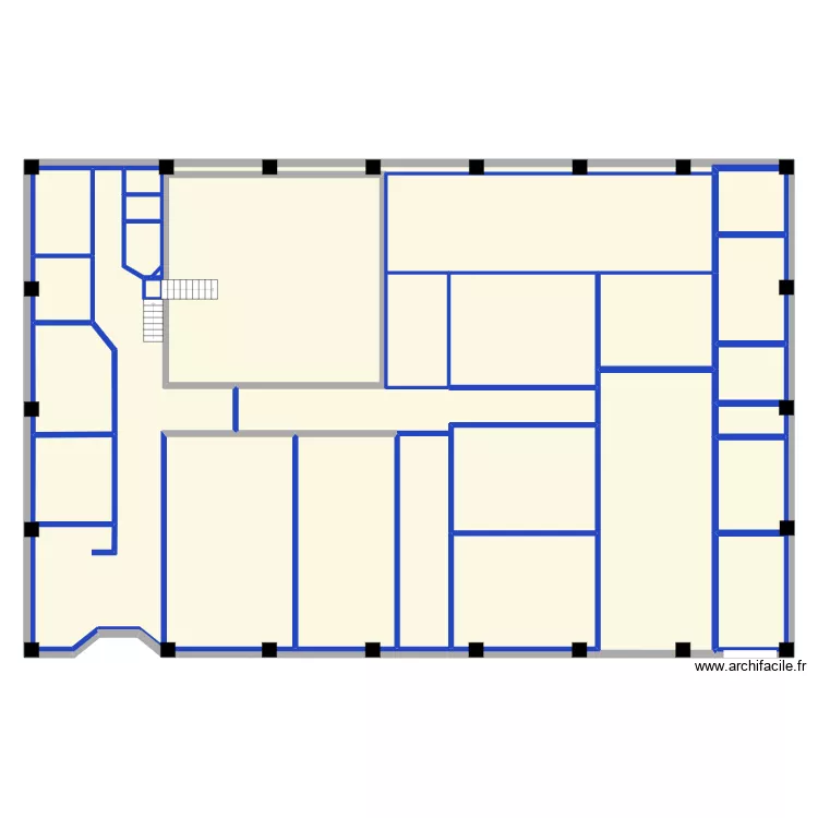 projet surg&egrave;res. Plan de 