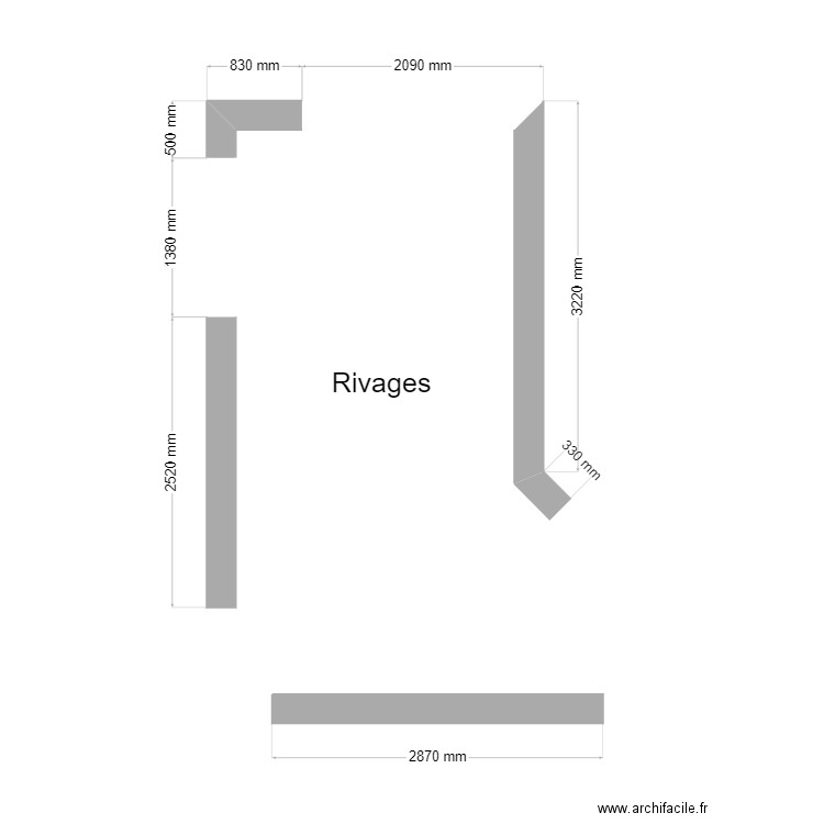 Plan Interior's Rivages. Plan de 0 pièce et 0 m2