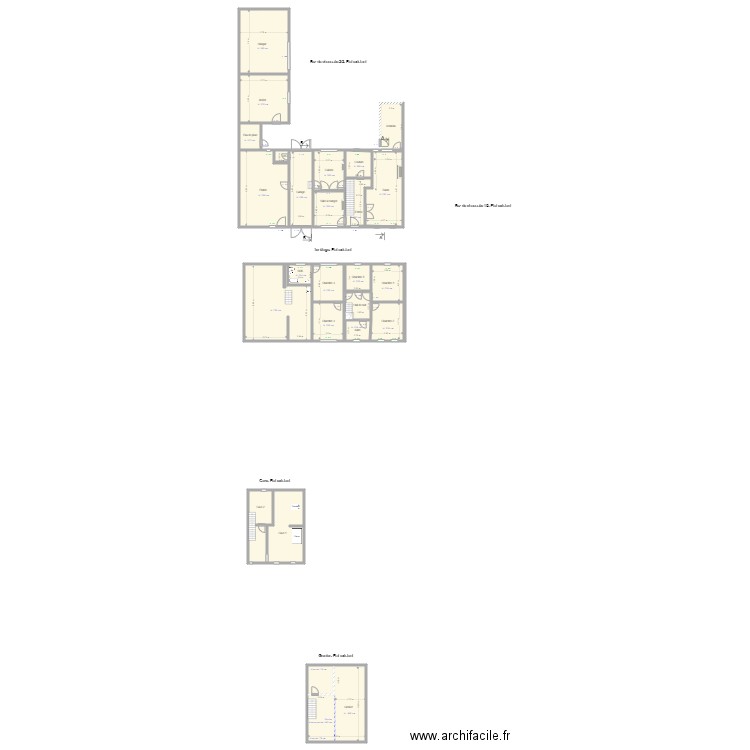 Prises de mesure Plan existant avec modifc Nico. Plan de 0 pièce et 0 m2