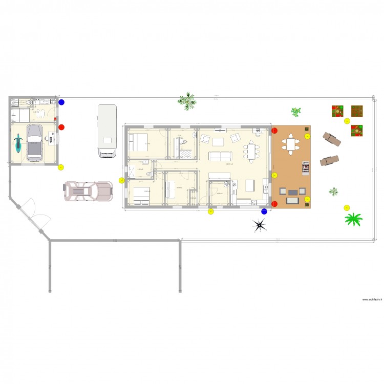 Plouhinecv4. Plan de 11 pièces et 140 m2