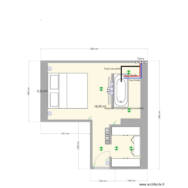 Chambre 2. Plan de 0 pièce et 0 m2