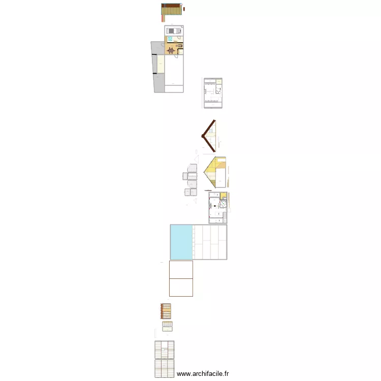 Travaux maison toit garage &eacute;tanche. Plan de 