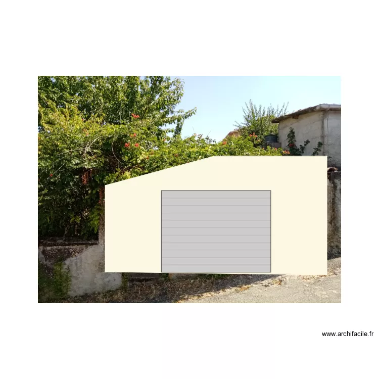 vue paysag&egrave;re monlezun. Plan de 