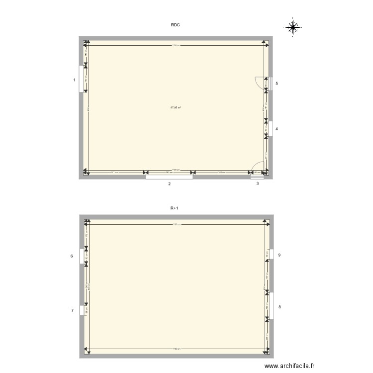 Maison VINCENT. Plan de 0 pièce et 0 m2