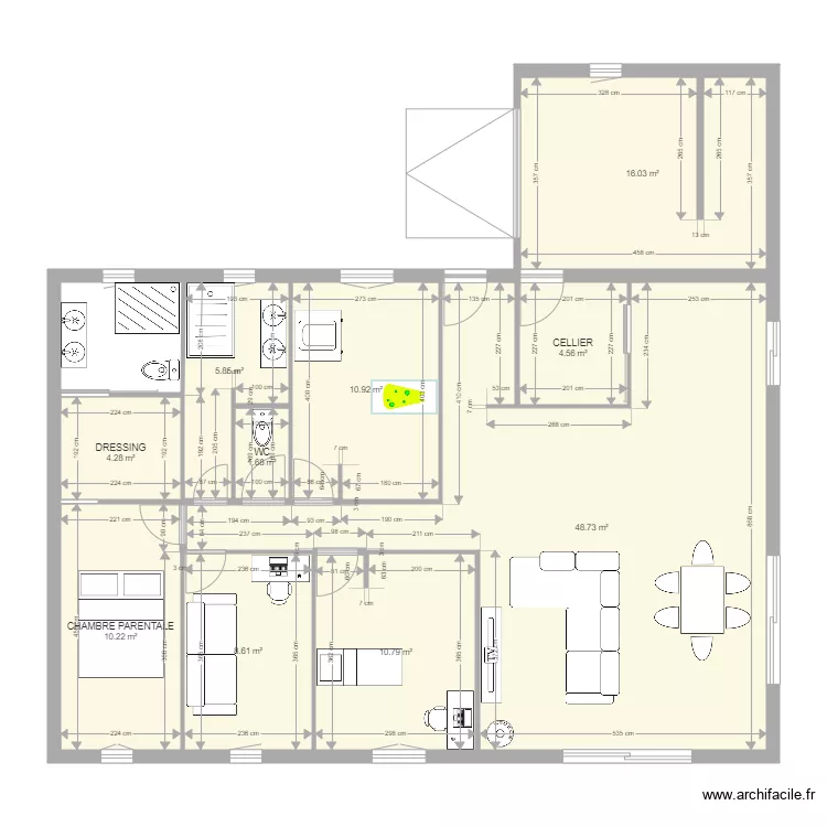 MAISON TREBONS. Plan de 