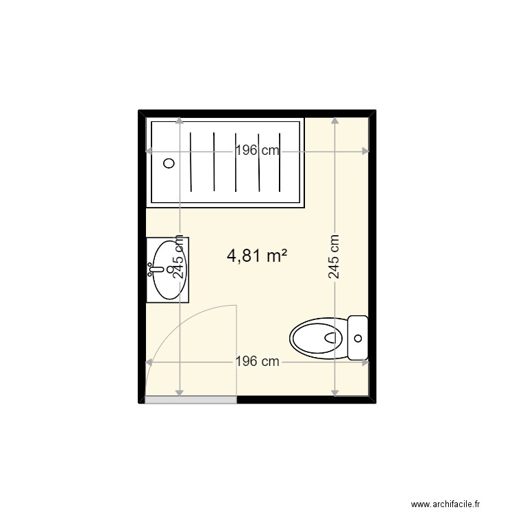 VANCAUVELAERT M FRANCOISE . Plan de 1 pièce et 5 m2