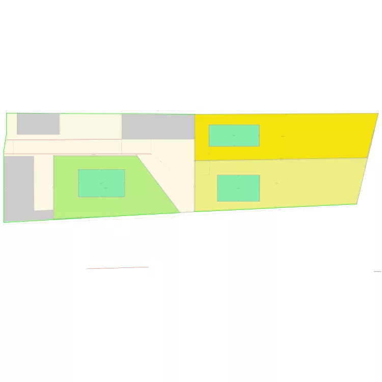 PLAN 4 CHAI NEUF TERRAINS EN LONG. Plan de 