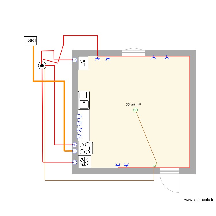 pland elec. Plan de 0 pièce et 0 m2