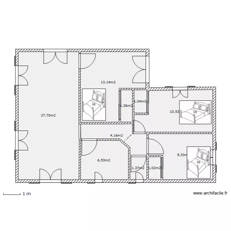 aper&ccedil;u. Plan de 