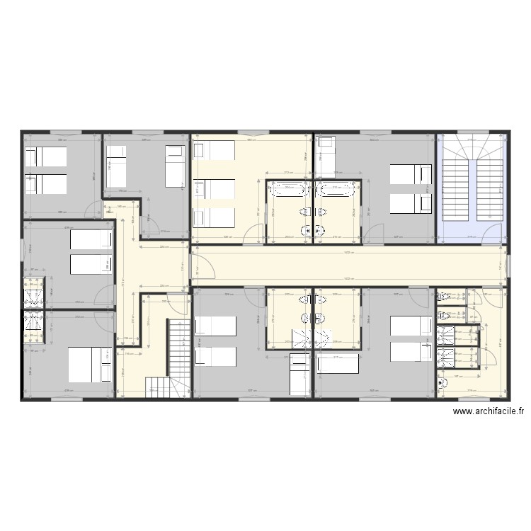 Gd Duc Etage 1 avec cotations. Plan de 0 pièce et 0 m2