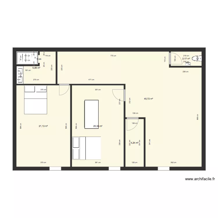 Christine Etage. Plan de 