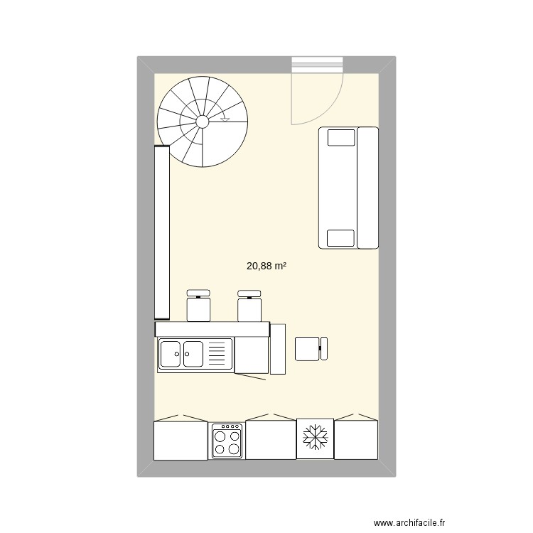 cuisine. Plan de 0 pièce et 0 m2