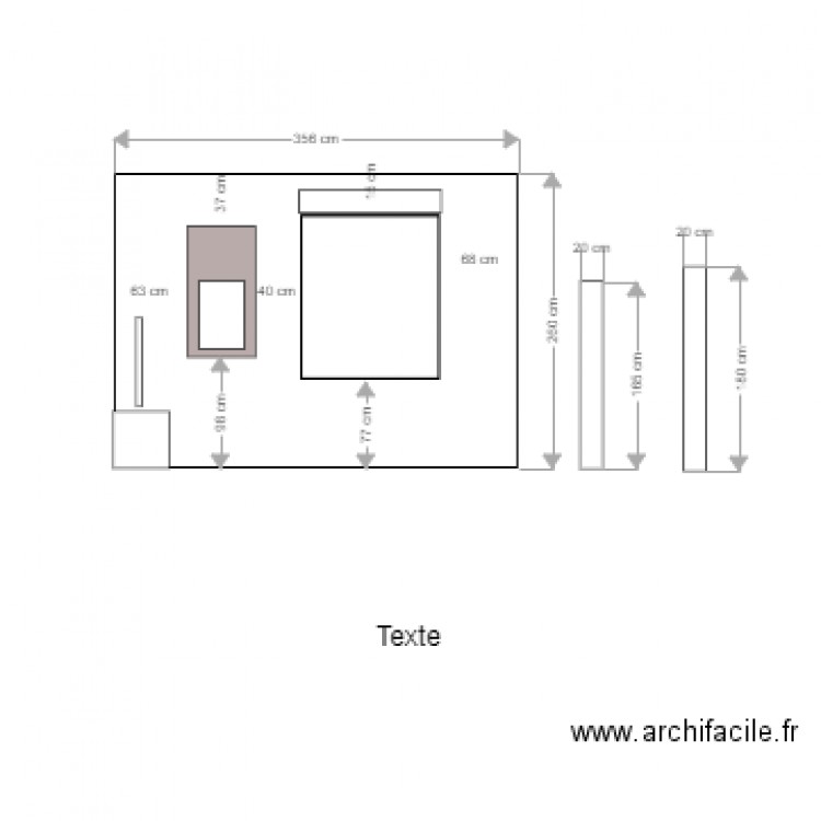 miroir. Plan de 0 pièce et 0 m2