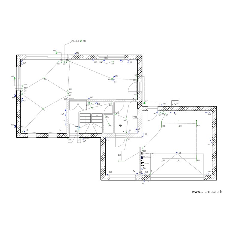 Nouveaux plan rdc. Plan de 0 pièce et 0 m2