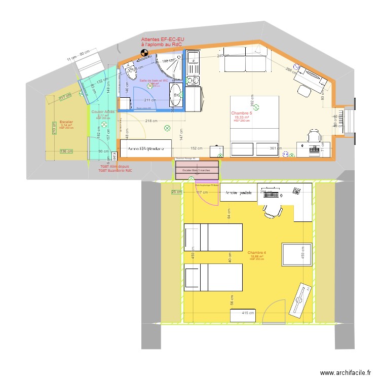 MarSylTour3étageStudioMeubléV3. Plan de 12 pièces et 53 m2