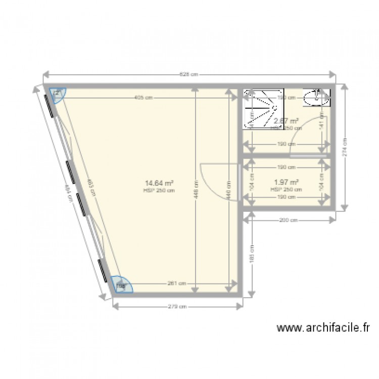 2eme étage. Plan de 0 pièce et 0 m2