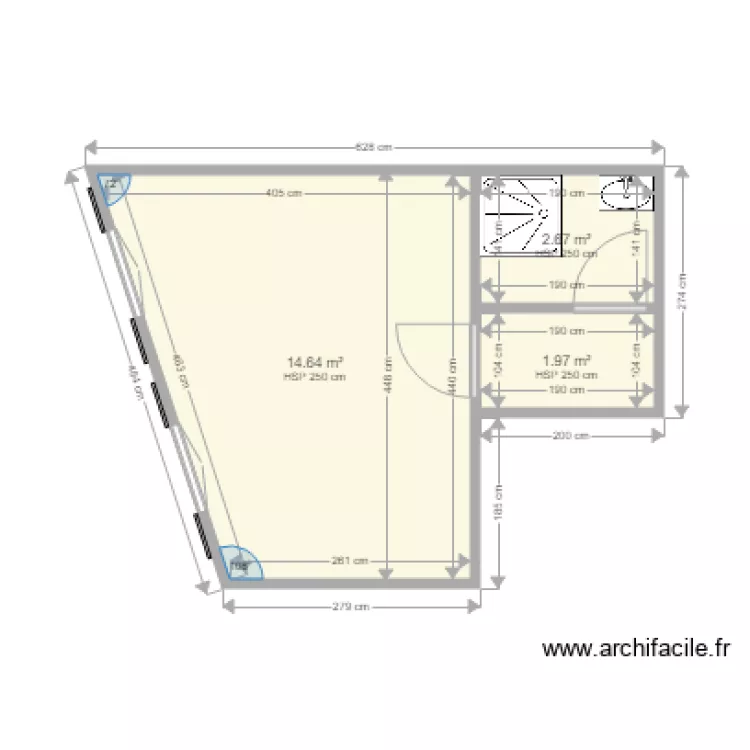 2eme &eacute;tage. Plan de 