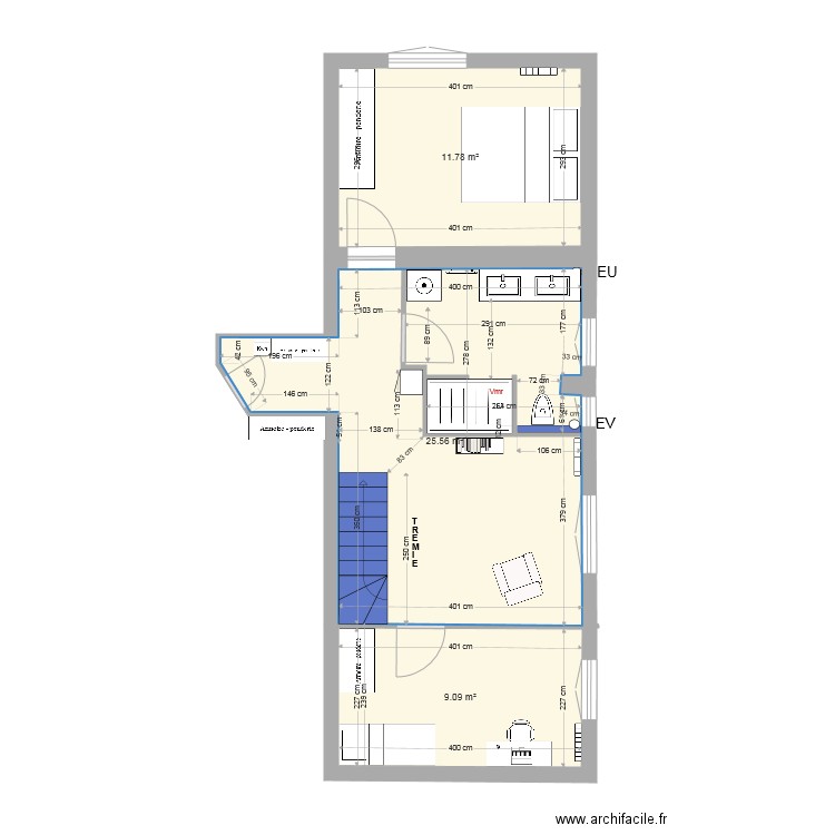 93310 plan1 sdb. Plan de 0 pièce et 0 m2