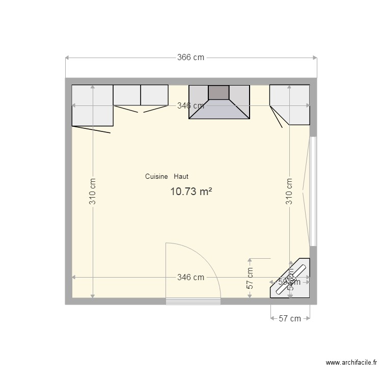 Cuisine Basly  Meuble Haut 11 2018. Plan de 0 pièce et 0 m2
