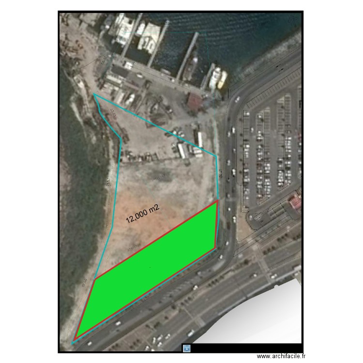 plan terrain essai 1. Plan de 0 pièce et 0 m2