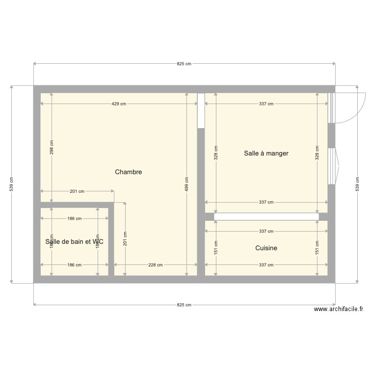 APPARTEMENT T2 CABALOU RDC. Plan de 0 pièce et 0 m2