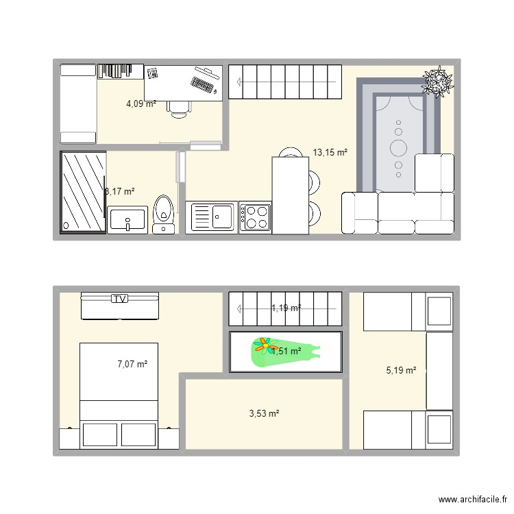 tiny 2. Plan de 0 pièce et 0 m2