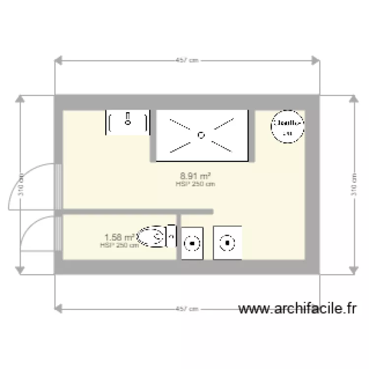SALLE DE BAIN. Plan de SALLE DE BAIN. Plan de