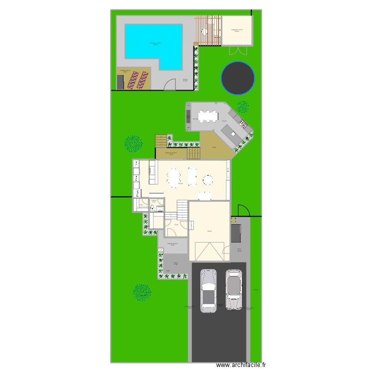 828 Madrigal extérieur mars 2022 - 12x20 bois. Plan de 32 pièces et 615 m2