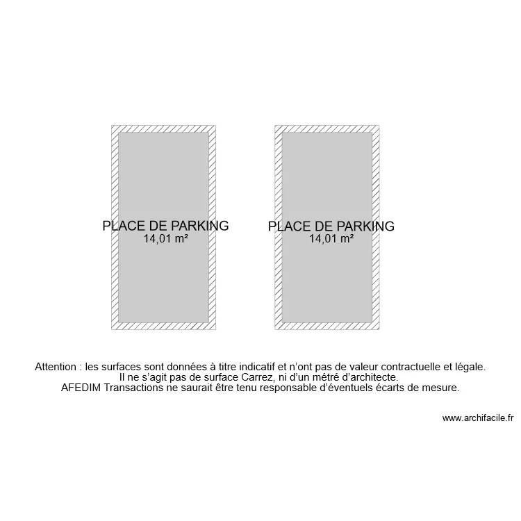 BI 6611 PARKING. Plan de 