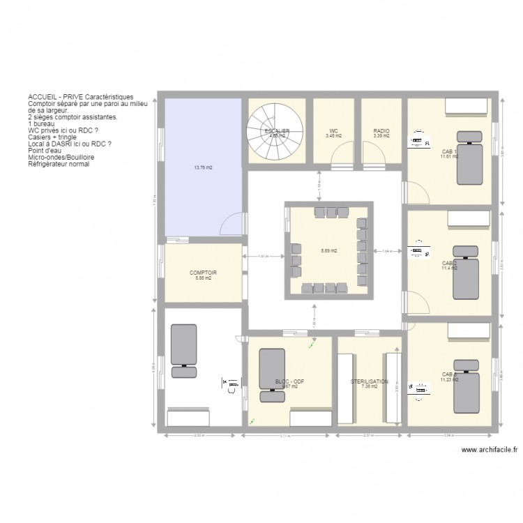 VAL FONTENAY 3 ACCUEIL PRIVE. Plan de 0 pièce et 0 m2