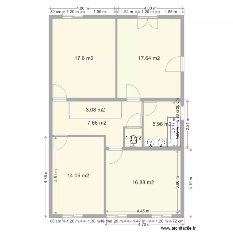 RDC PROJET interieur. Plan de 
