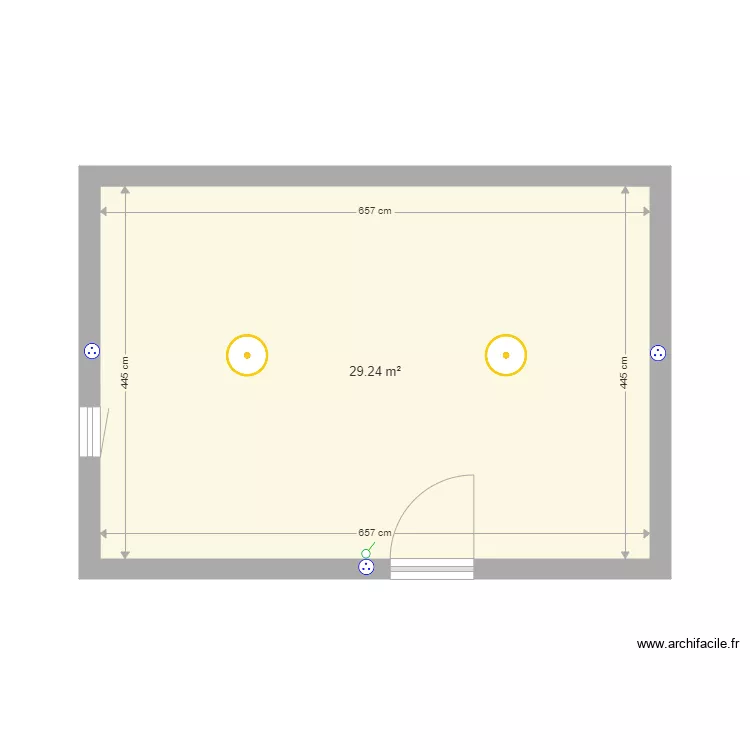 Manoir rdc CAVE AMENAGEE. Plan de 