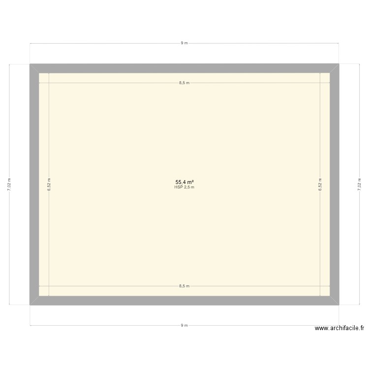 PLAN MURS. Plan de 0 pièce et 0 m2