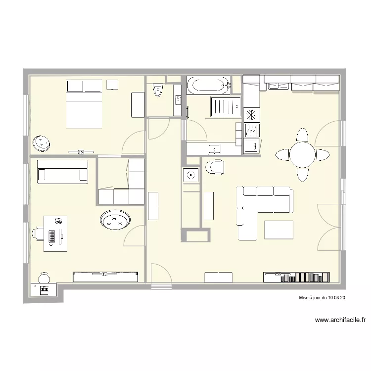 LA RESERVE 49c B31 Aménagement du 10 03 20. Plan de LA RESERVE 49c B31 Aménagement du 10 03 20. Plan de
