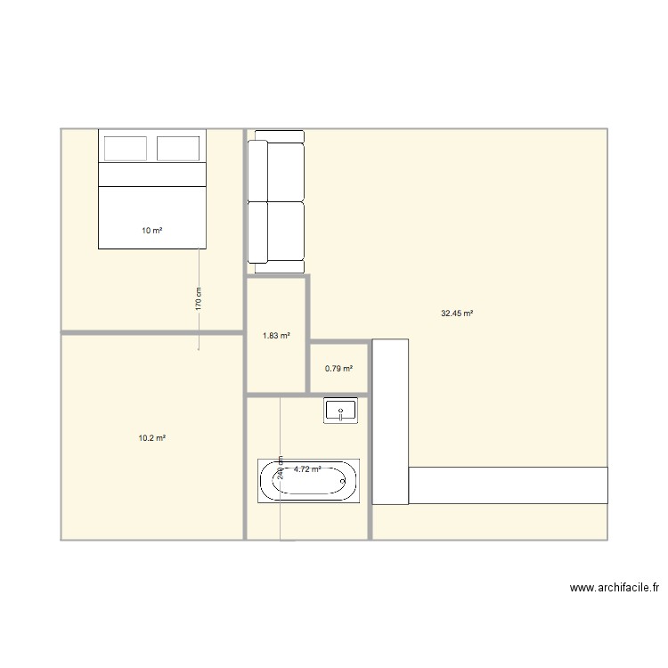 dammmarie grenier. Plan de 0 pièce et 0 m2