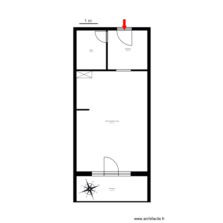 ED. DEU SOL, BLOC K, PLANTA BAIXA, AP. 15. Plan de 