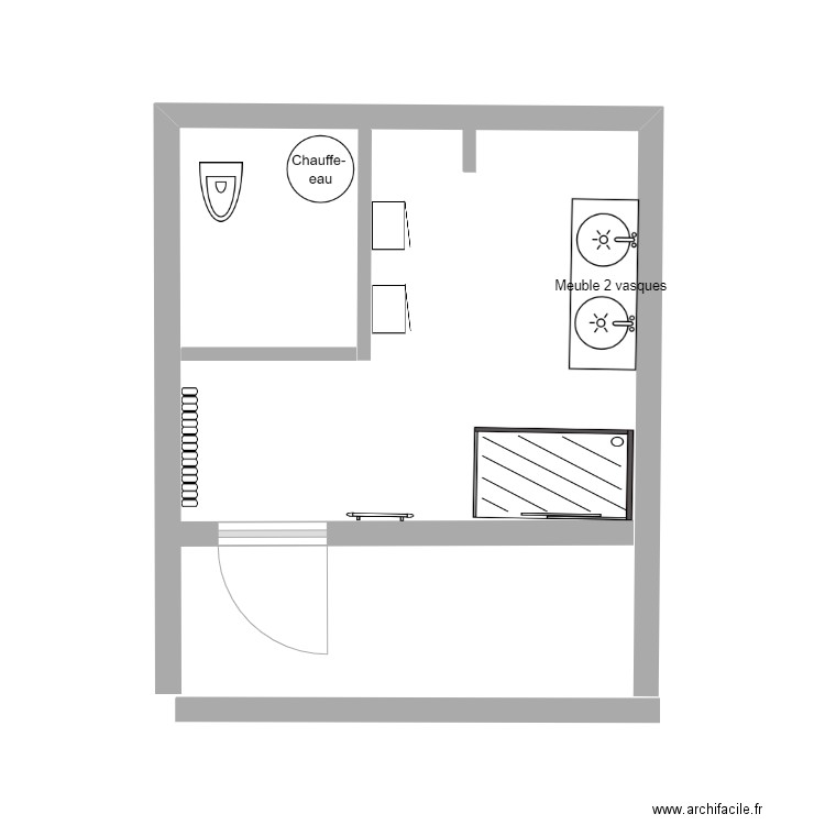 SDB 15m2. Plan de 0 pièce et 0 m2
