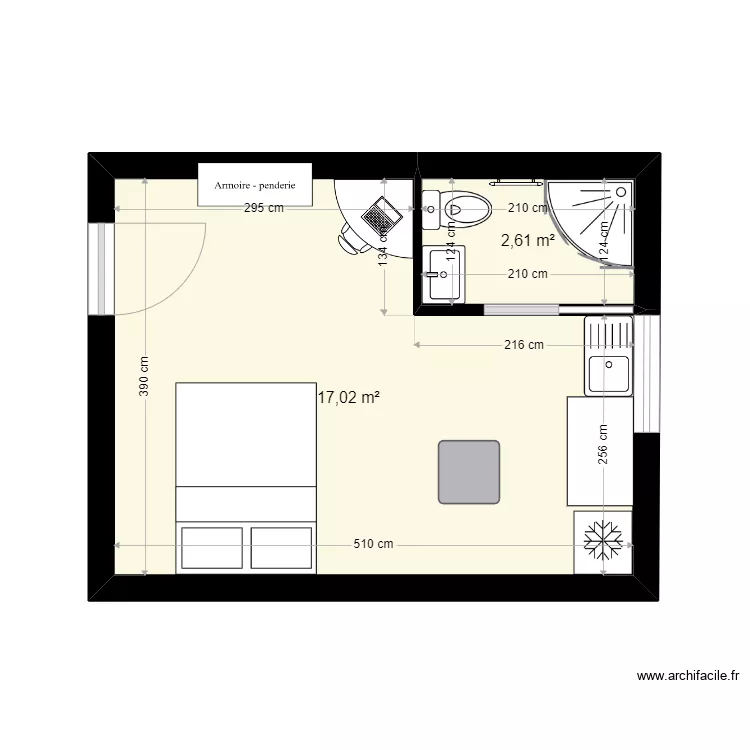 DE PERETTI JM  11cours Paoli. Plan de 