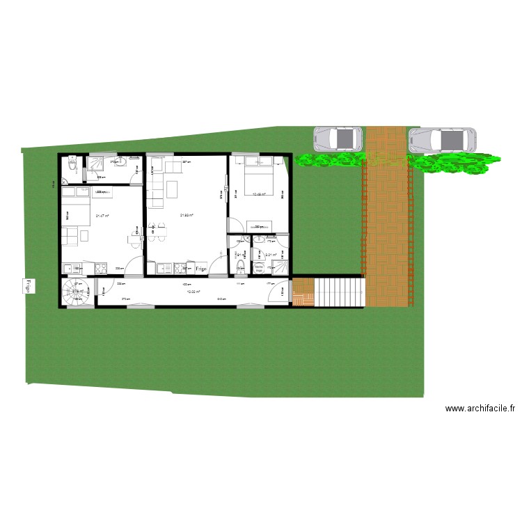 coté super Batiment Droit 1 er 2 et Parking Octobre RAMI. Plan de 0 pièce et 0 m2