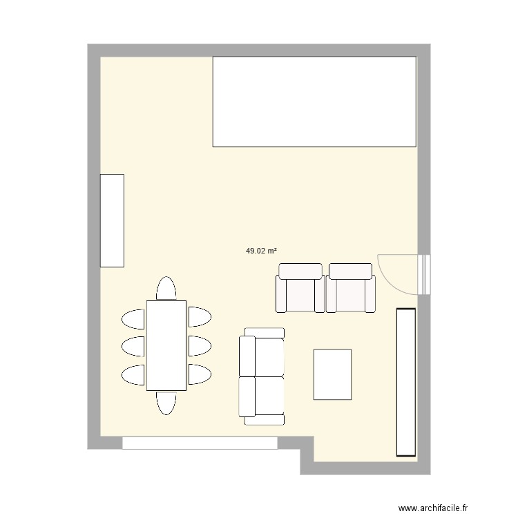 living. Plan de 0 pièce et 0 m2
