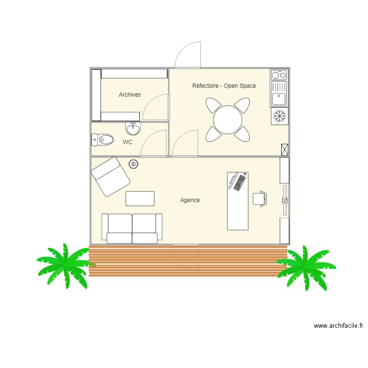 plan agence grand case. Plan de 0 pièce et 0 m2