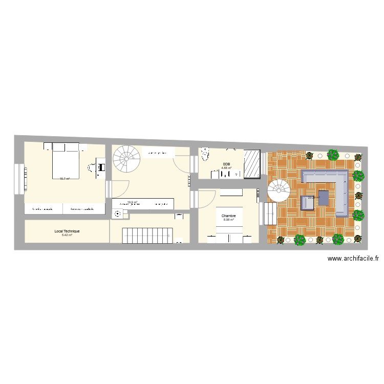 Projet 2020 RDC. Plan de 0 pièce et 0 m2