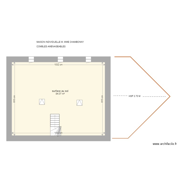 CHAMBONY. Plan de 0 pièce et 0 m2