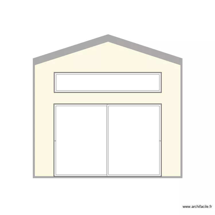 baie vitr&eacute;e cuisine vue ext&eacute;rieur. Plan de 