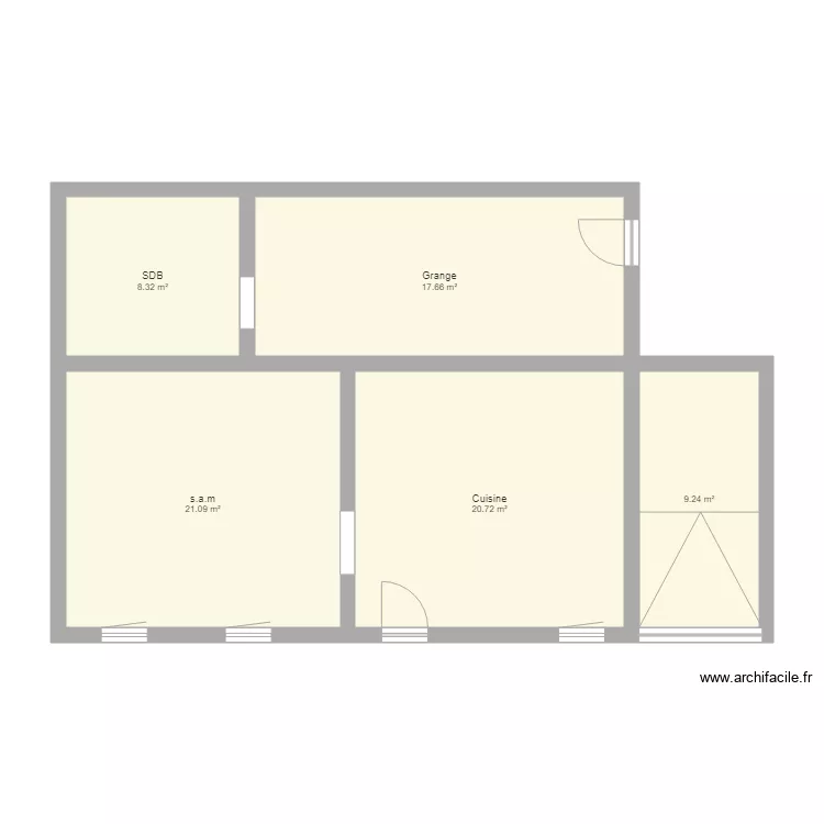 maison avant stoumont. Plan de 