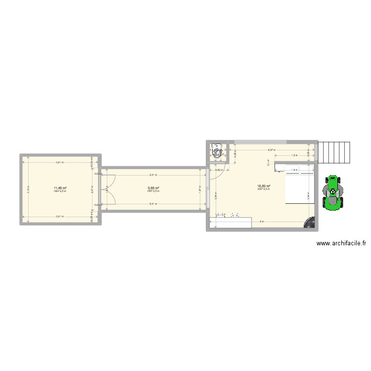 Cabane TECHNO. Plan de 0 pièce et 0 m2