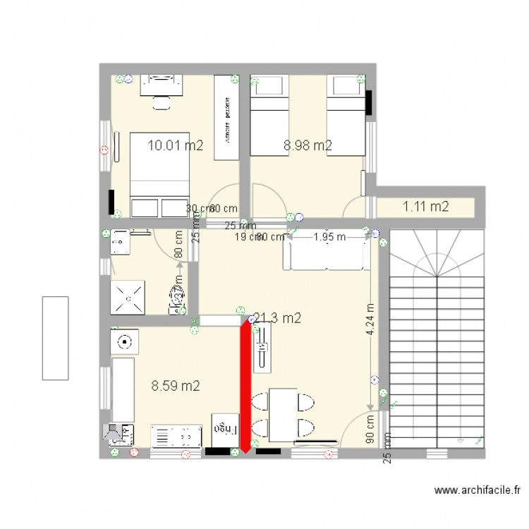 studio tunisie bled elec. Plan de 0 pièce et 0 m2